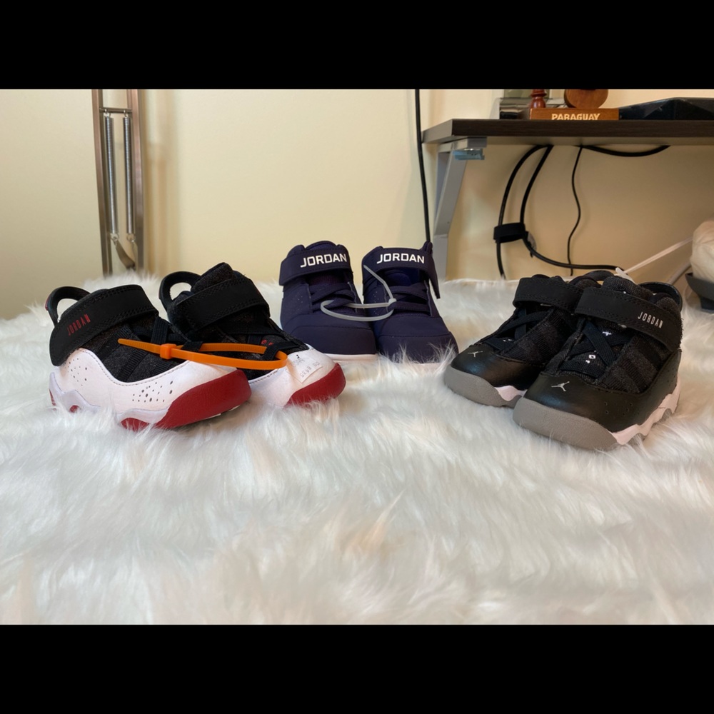 Boys Jordan Sneakers. Multiple Colors